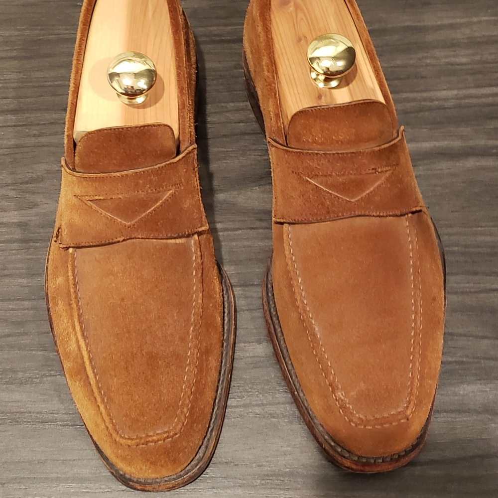 Italian Mens Suede Loafers